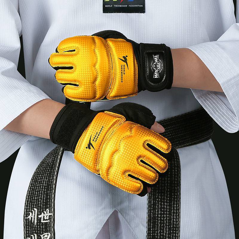 Hand Guard Foot Protection Taekwondo Children's Boxing Gloves Half Finger Adult Fight Training Compe