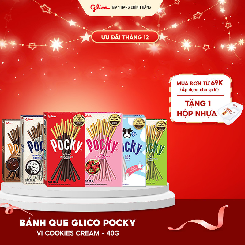  Hộp lẻ bánh que phủ kem Glico Pocky nhiều vị 