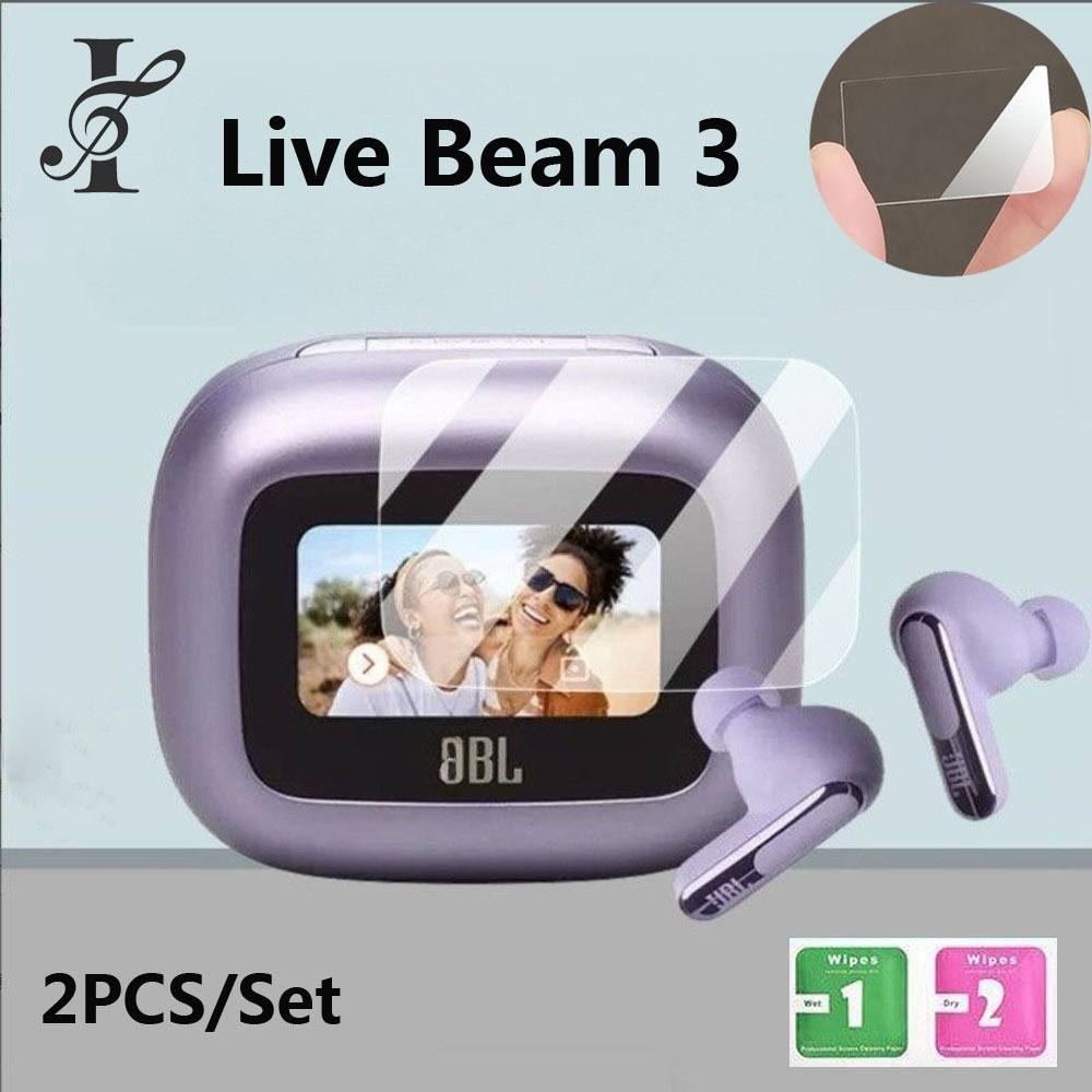 2 Miếng Dán Bảo Vệ Màn Hình Trong Suốt Bảo Vệ Cho JBL Live BEAM 3 / JBL Live Buds 3 / JBL Live Flex 