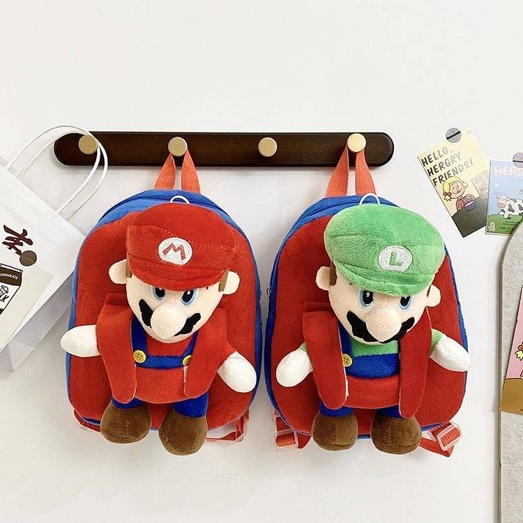 Kindergarten Backpack Plush Fashion Cute Baby Small Class Cartoon Boys and Girls Backpack Cute Backp