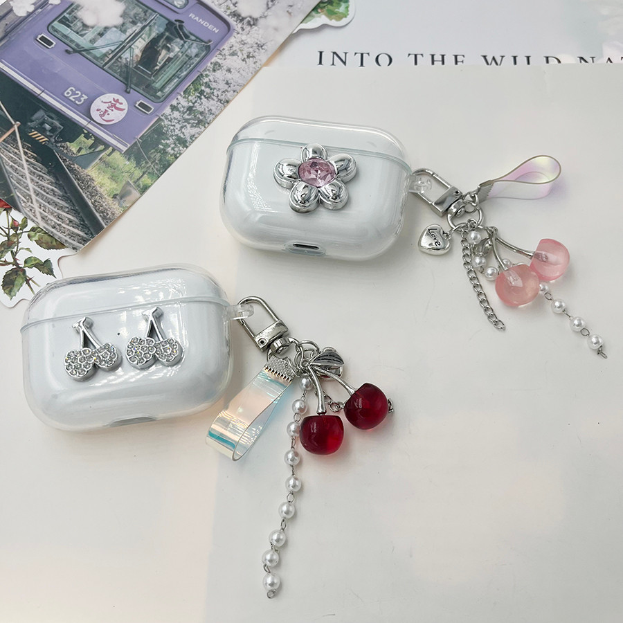 Vỏ Mặt Dây Chuyền Anh Đào Cho UGREEN HiTune S3 S5 S8 H5 H6pro T3 T6 / T6S t3pro Vỏ Tai Nghe Silicon 