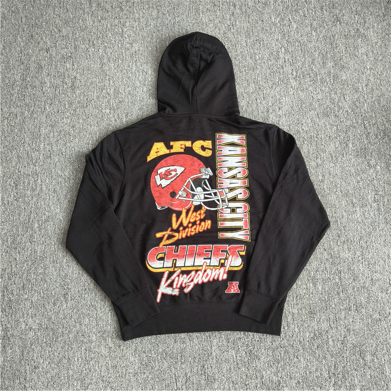 Áo hoodie nam in logo NFL dáng rộng, phù hợp mùa thu