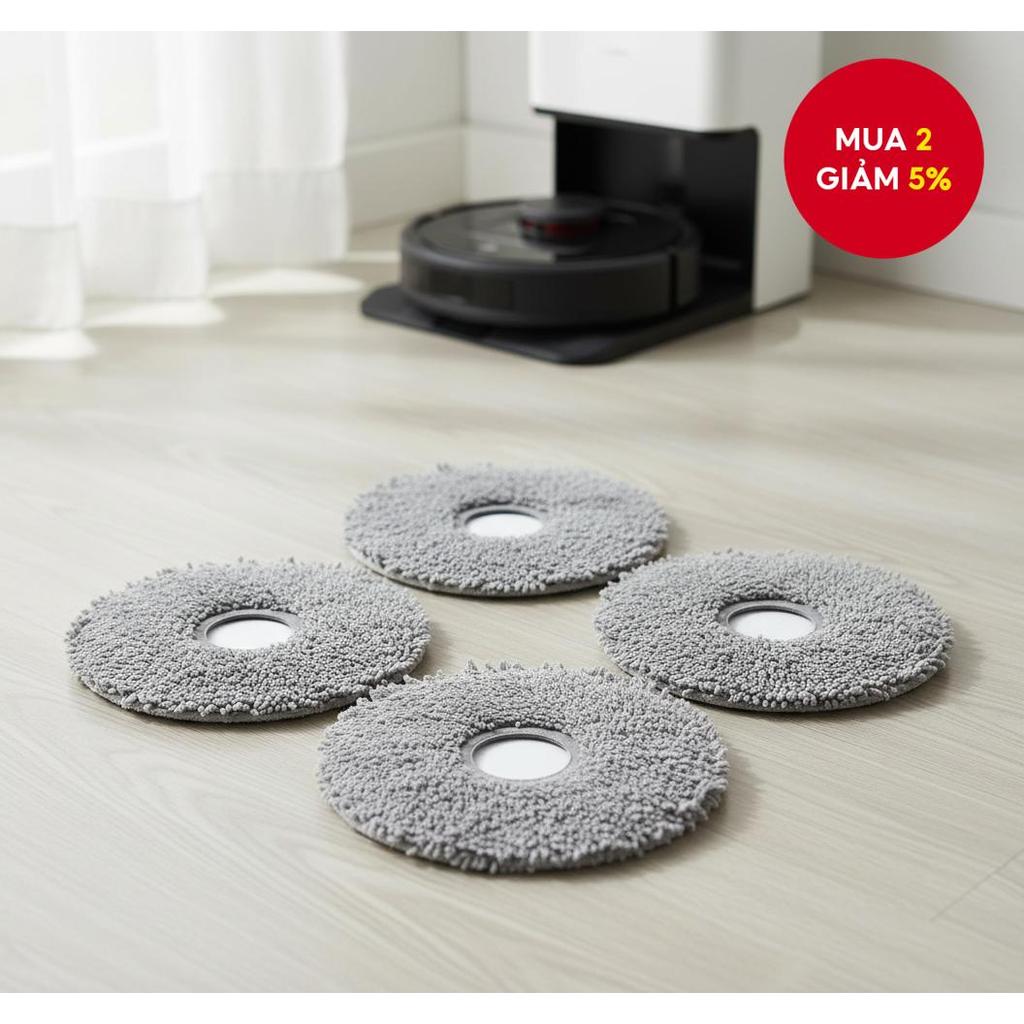 Phụ kiện: Miếng lau nhà cho Xiaomi S10+ S20+ X10+ X20+ X20 Max X20 Pro Roborock Q revo
