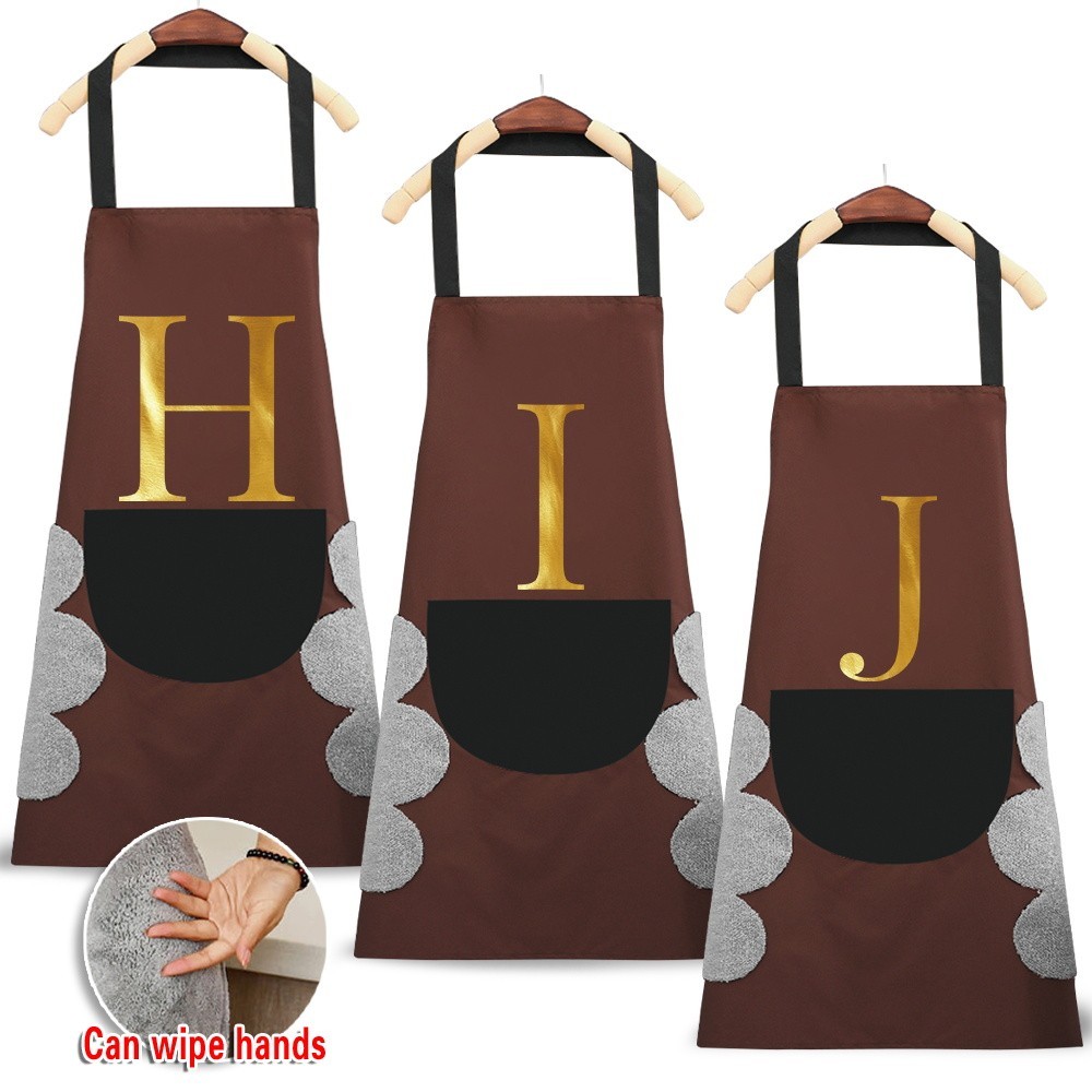 Kitchen Apron With Front Pocket Cleaning Accessories Apron Waterproof Oil Cooking Apron Chef Apron L