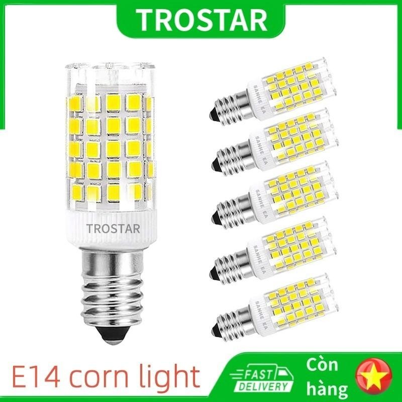 TROSTAR Bóng đèn LED E14 5W (tương đương Halogen 50W) E14 Base Cool White 6000K LED Corn Light