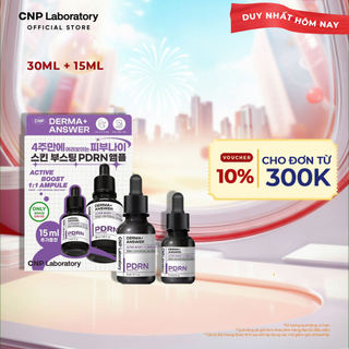   CNP Laboratory Official  Set tinh chất PDRN căng bóng hỗ trợ tái tạo da Derma Answer Active Boost Ampule 15 30ml 