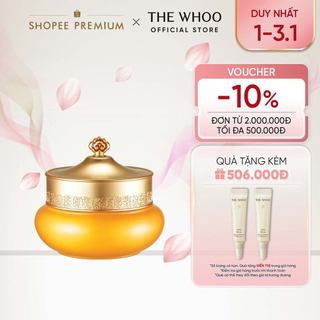   THE WHOO OFFICIAL  Kem tẩy trang Đông y The history of Whoo Gongjinhyang Facial Cream Cleanser 210ml 