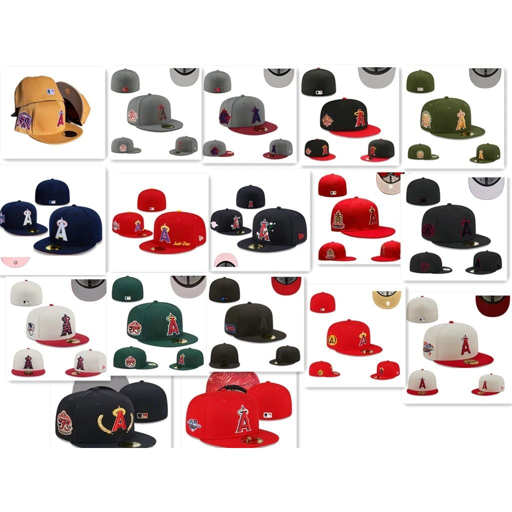 Mũ Chống Nắng LA Angels of Anaheim Angels 59FIFTY - Điều Chỉnh Kích Cỡ