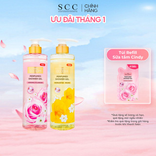  Combo Sữa tắm nước hoa Cindy Bloom Aroma Flower + Romantic Muse quyến rũ 640g 