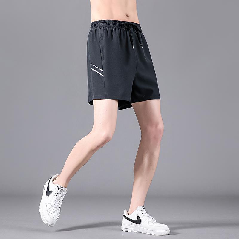 【Ready Stock】 Sports Shorts Men's Casual Women's Quick-Drying Running Ice Silk Basketball Shorts Sum