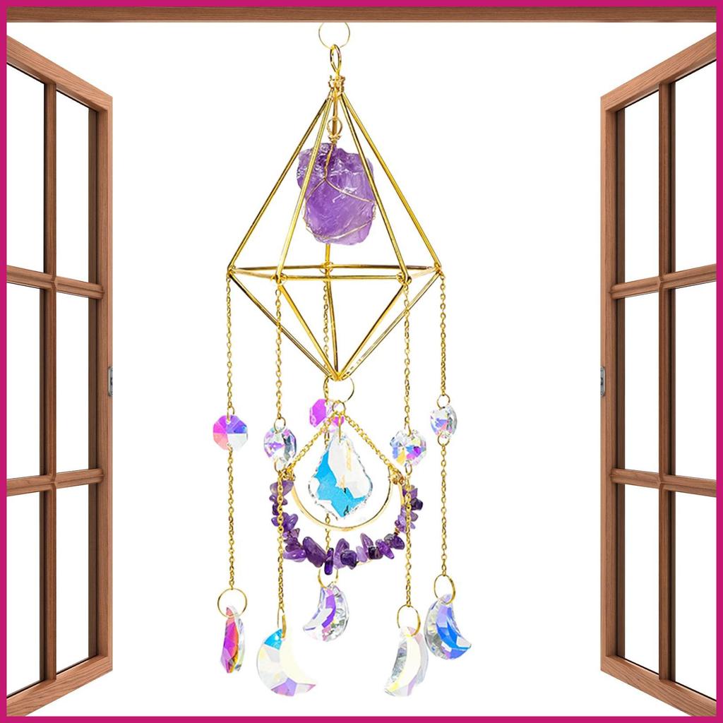 Chuông ngoài trời Trang trí Crystal Sun Catcher Mặt dây chuyền Crystal Sun Catchers Trang trí cho ph