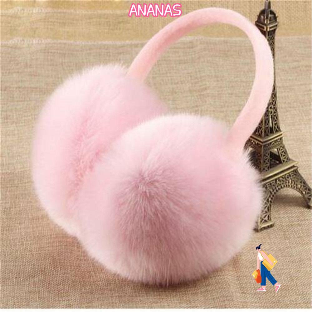 ANANAS Ear Muffs Nữ Ấm Áp Mềm Mại