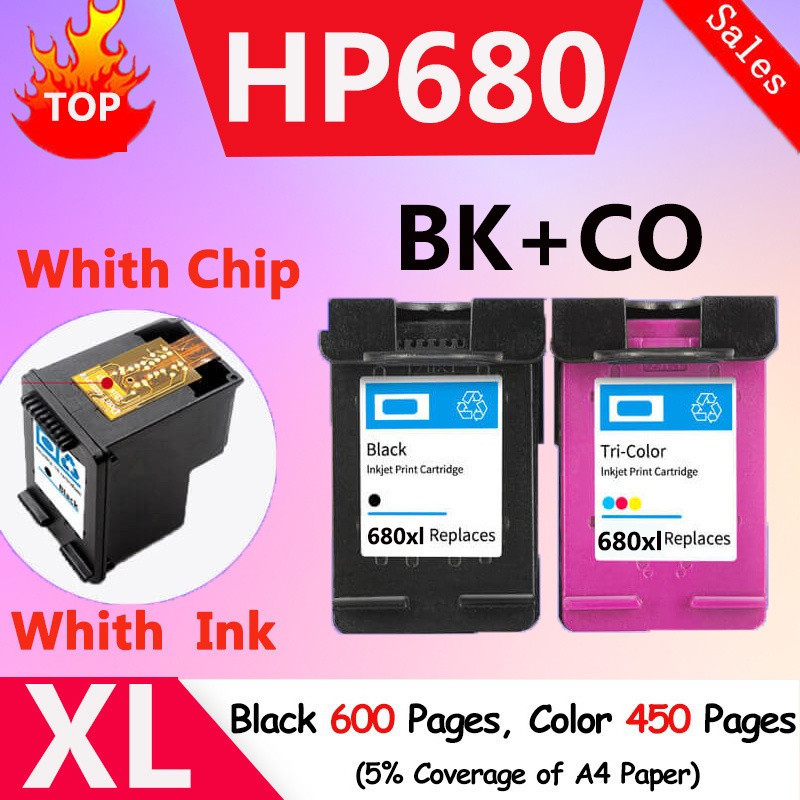 Hộp mực HP 680XL HP680 tương thích HP 680 Đen HP 680 Màu HP 680 Mực HP 680 Hộp mực HP 680 Đen HP 680