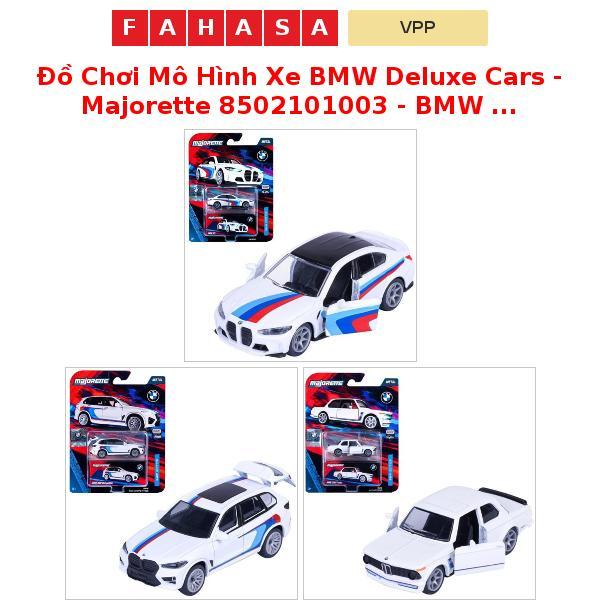 Đồ Chơi Mô Hình Xe BMW Deluxe Cars - Majorette 8502101003 - BMW M3/X5M Competition/2002 Turbo