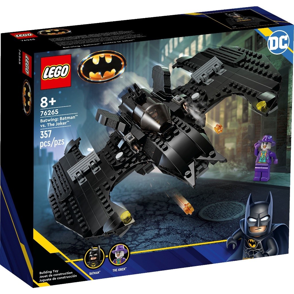 LEGO DC Batman 76265 Đồ Chơi Lắp Ráp Phi Cơ Người Dơi Đối Đầu Joker Batwing