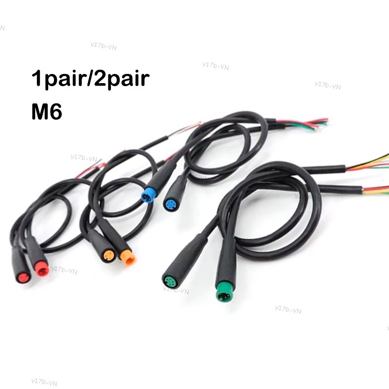 1 Cặp M6 6mm 2 3 4 5 Pin Cáp Chống Thấm Nước M-6 Bảng Điều Khiển Năng Lượng Mặt Trời Nhà Ga Mini Tín