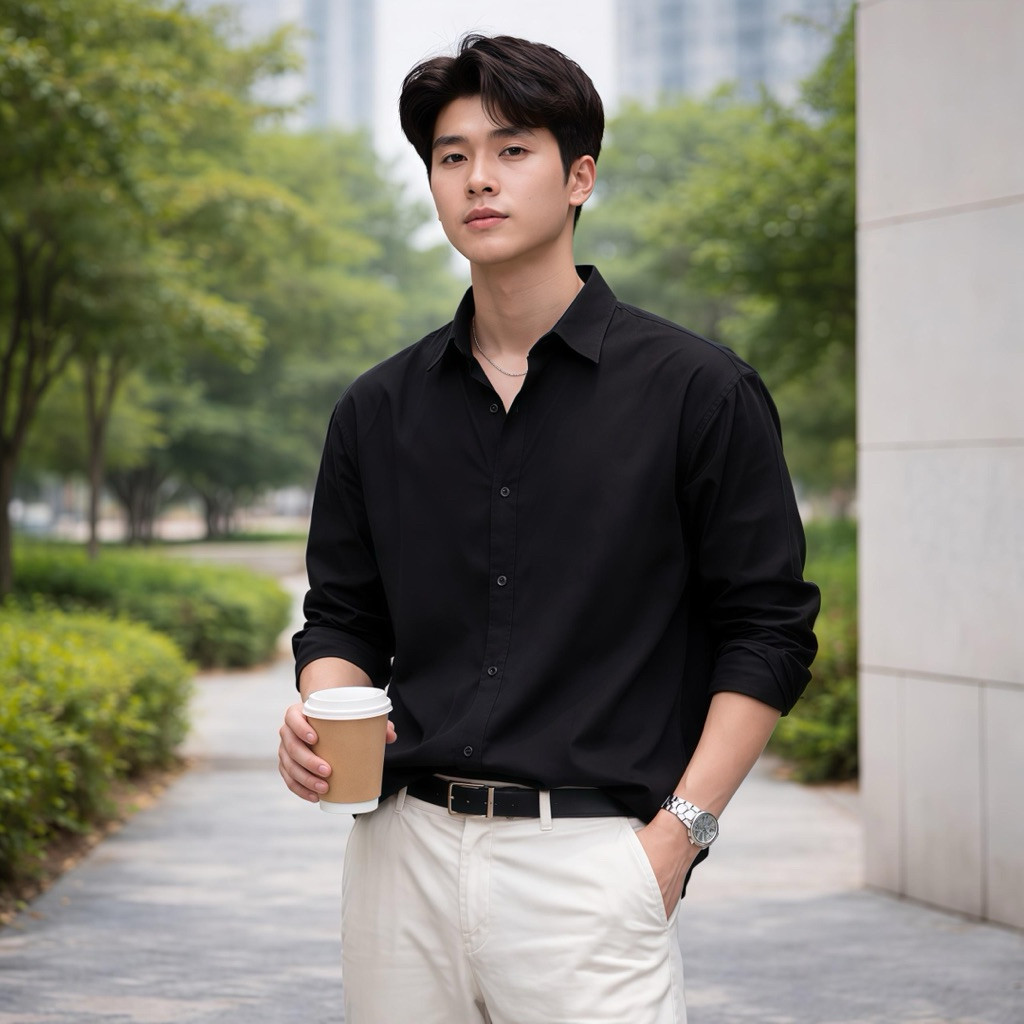(Bigsize 95kg)  Áo Sơ Mi Dài Tay Nam Chéo Thái E Core Store  Thấm Hút Tốt Mềm Form Oversize Nam Nữ U