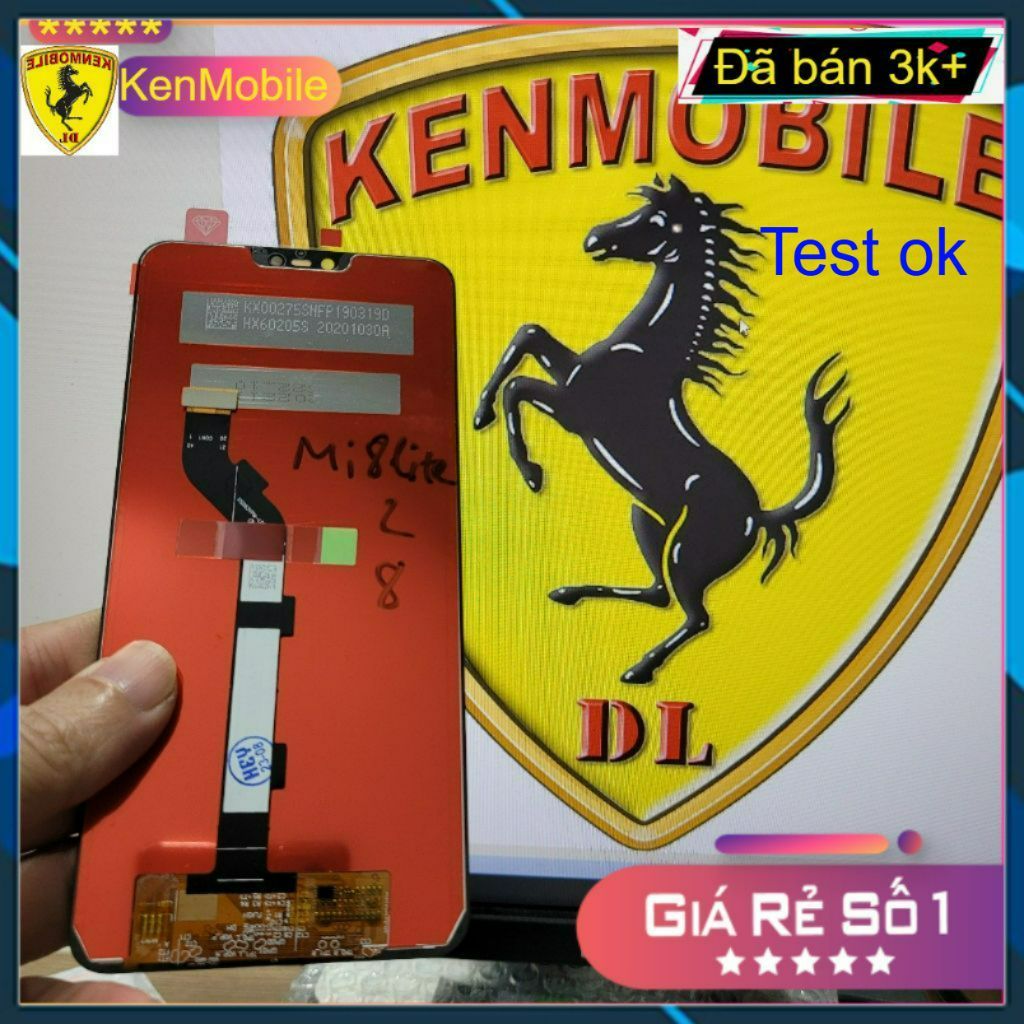 >< Màn Hình  XM Mi8 Lite / Mi8lite / Mi Note 6 (tặng keo và cường lực)