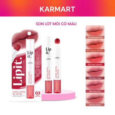Son Lót Môi Hỗ Trợ Dưỡng Ẩm, Làm Mịn Bề Mặt Môi LIP IT PANG PANG LIP PRIMER 3G