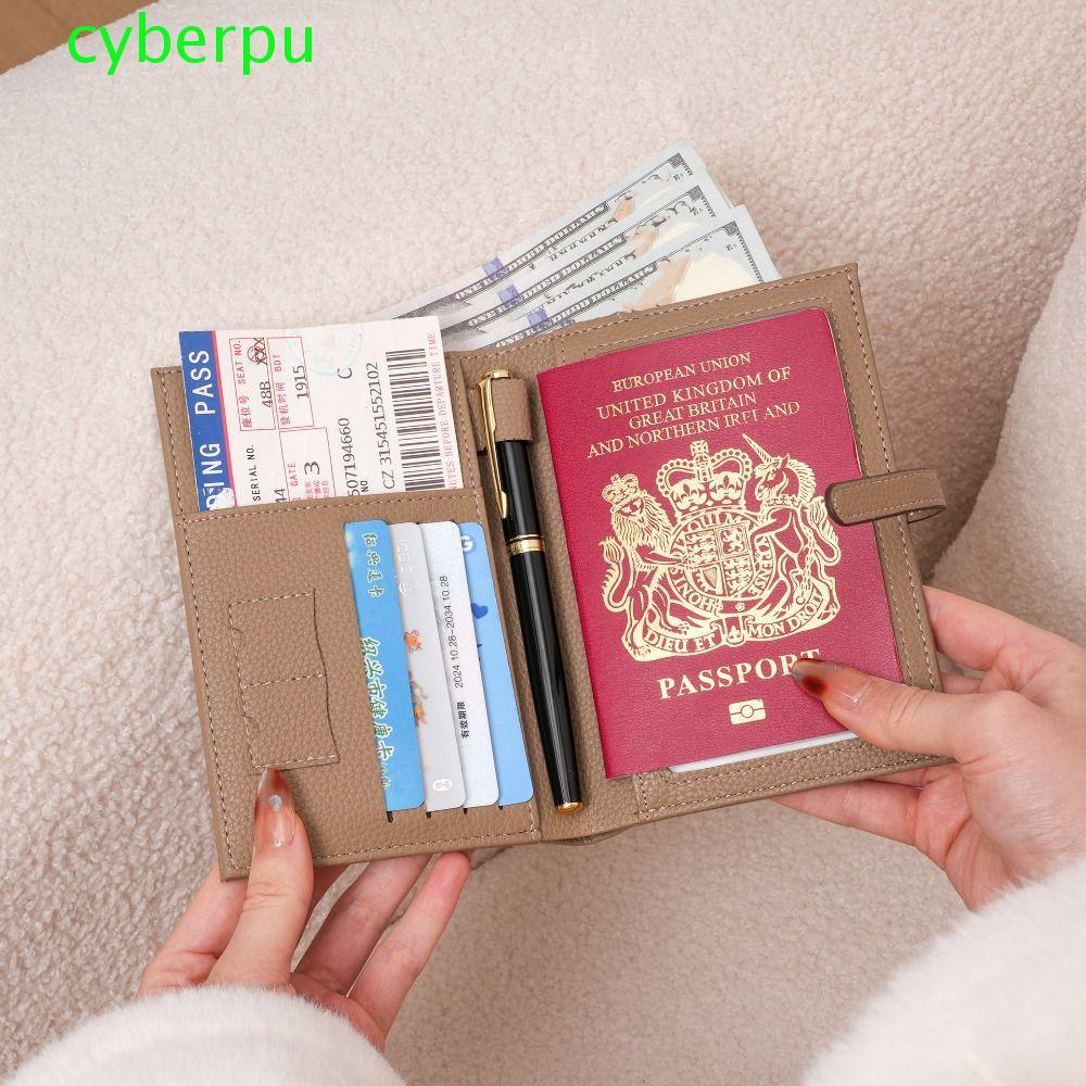 Túi đựng hộ chiếu PU CYBERPULSE, Hộp đựng vé hộ chiếu Ví du lịch, Hộp đựng thẻ di động Máy bay Hộp đ