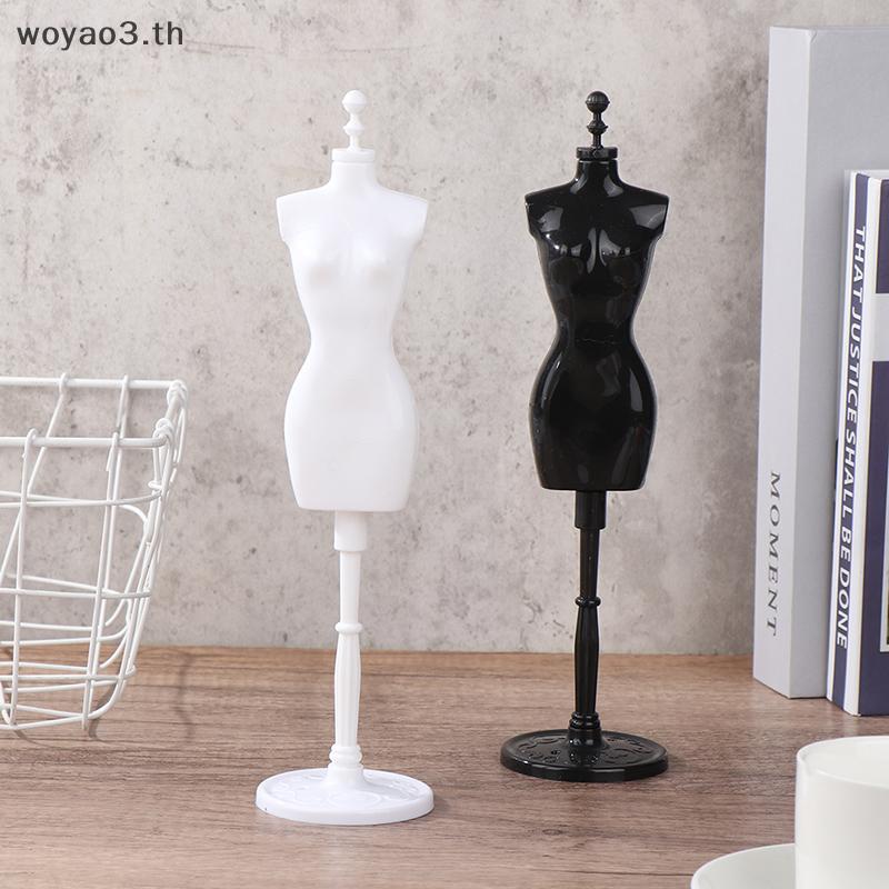 [Woyao] 1 Bộ 1: 6 Nhà búp bê Thu nhỏ Áo khoác hình nộm Móc treo váy Hỗ trợ đám cưới Giá đỡ hình nộm 
