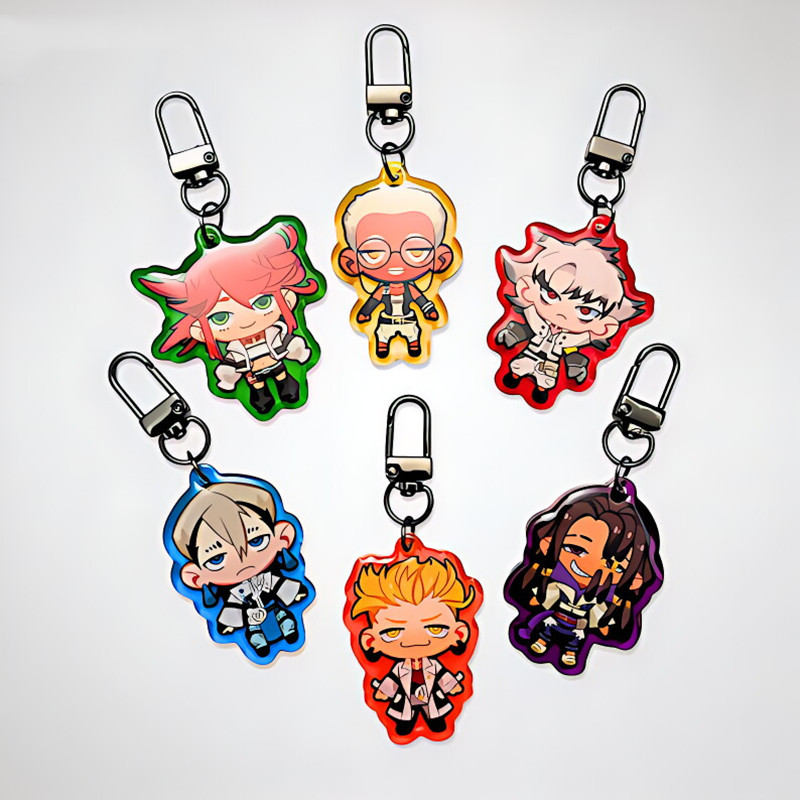 Gachia*kuta Jabber/Rudo Style Acrylic Keychains Metal U-Hook - Super Cute Anime-Inspired Fan Merch