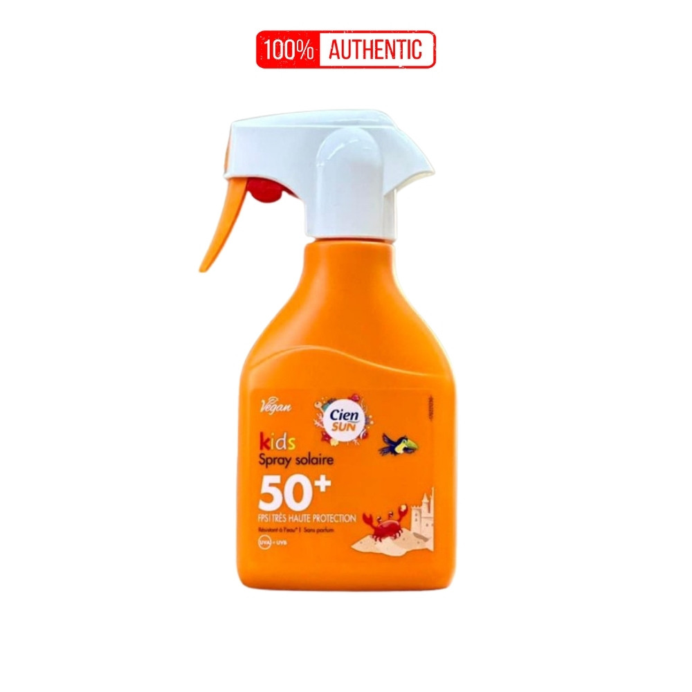 Xịt Chống Nắng Trẻ Em Cien Sun Kids SPF50+ Bảo Vệ Da Bé Yêu Toàn Diện Khi Vui Chơi Ngoài Trời