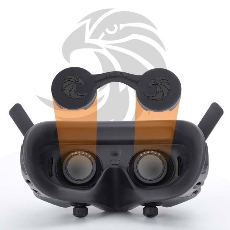 Chất Lượng Hàng Đầu Cho DJI Goggles 2 / Kính 3 Vỏ Ống Kính VR Chống Bụi Vỏ Silicon Bảo Vệ Mềm (Đen)