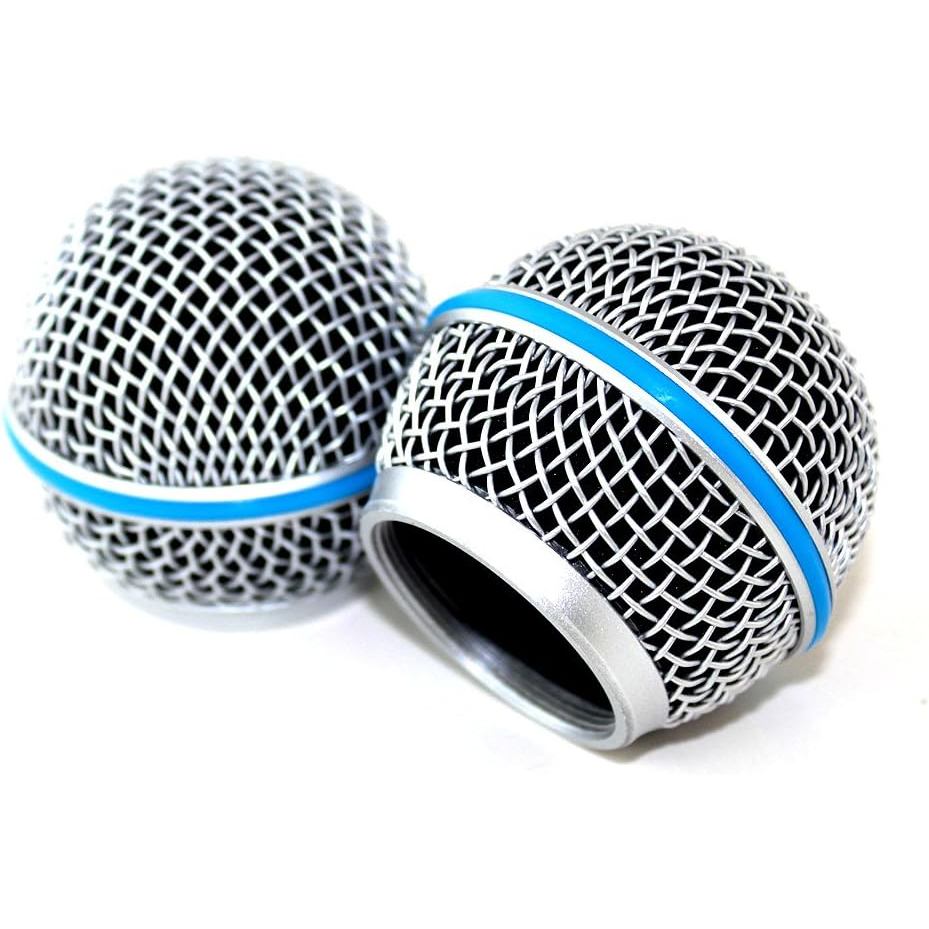 Đầu lưới tản nhiệt micro lưới thép xanh thay thế Weymic cho micro không dây Shure Sm58 và Mics có dâ