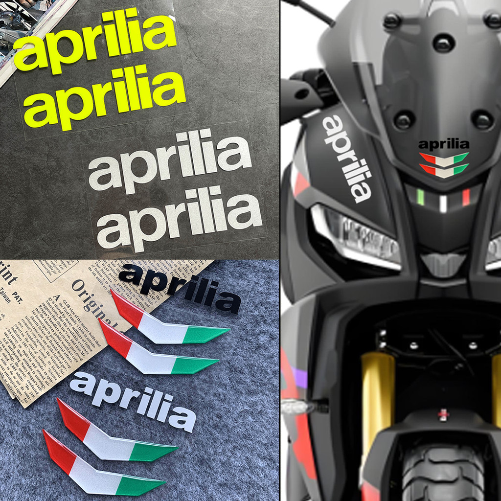 Aprilia Logo Dán Phản Quang Xe Máy Thân Mũ Bảo Hiểm Chống Thấm Nước Decal Cho Aprilia RSV4 RS 660 Tu