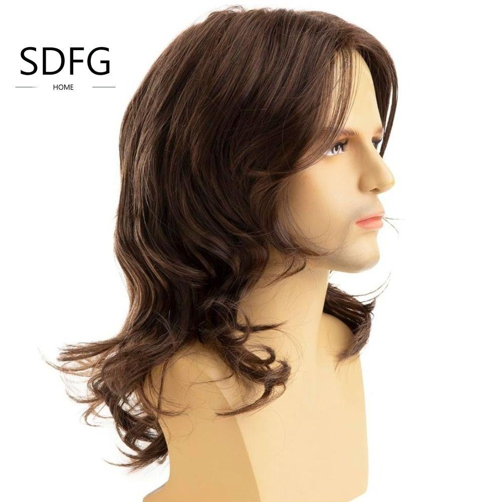 Tóc Giả Cosplay Nam, Phù Hợp Style Hippie với Sóng Tóc Tự Nhiên