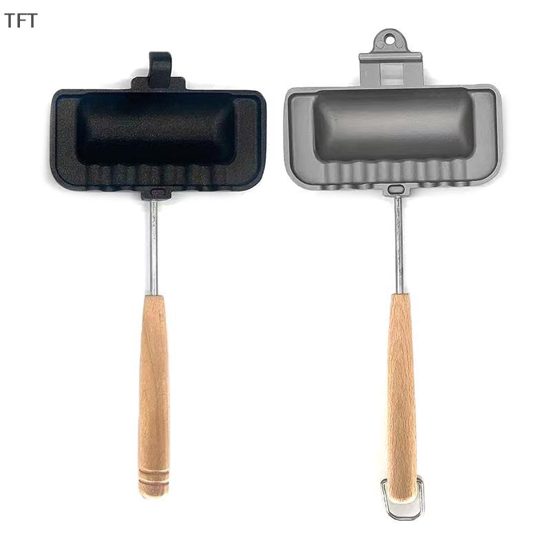 (FTT) 1Pc Double-Sided Sandwich Pan Non-Stick Foldable Grill Frying Pan NEW