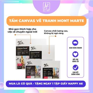 Tấm Canvas Panel Ép Mont Marte Signature Cao Cấp - Dành Cho Sơn Dầu & Acrylic