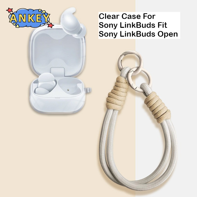for Sony LinkBuds Fit / Open Case Protective Transparent Clear TPU Covers WF-LS910N / WF-L910 Blueto
