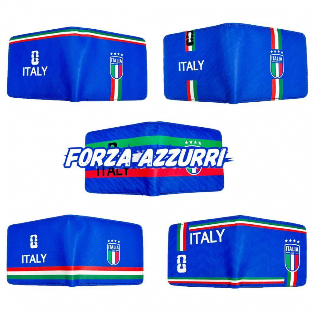 Azzurri Faith Totem-Italy Football National Team PU Bifold In Ví