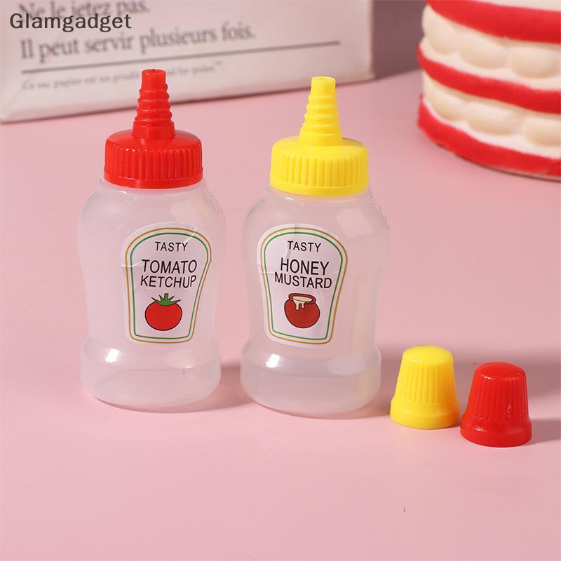 [Glg] 1 / 2 Cái Hộp đựng nước sốt nhỏ cầm tay Mini Cà chua Gravy Boat Salad Dressing Oil Bottle Ketc