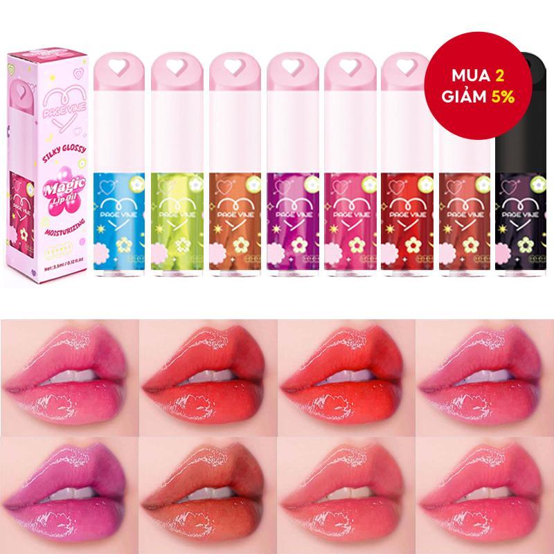 PAGE VINE 8 Thay Đổi Nhiệt Độ Màu Sắc Son Dưỡng Ẩm: Son Môi Love Pendant