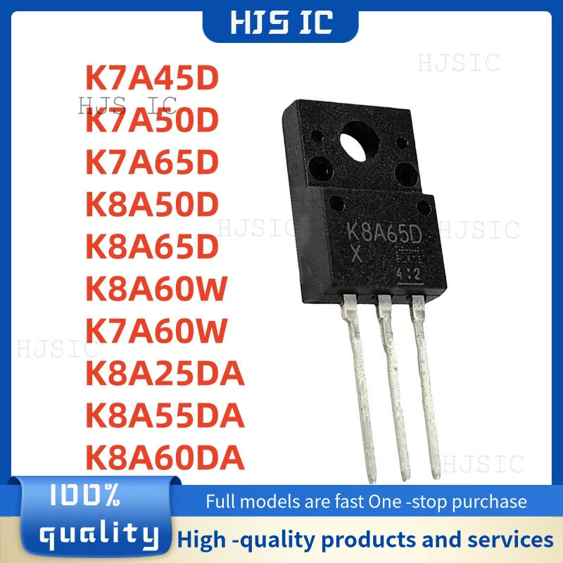5 Chiếc K7A45D K7A50D K7A65D K8A50D K8A65D K8A60W K7A60W K8A25DA K8A55DA K8A60DA TO-220F Hiệu Ứng Tr