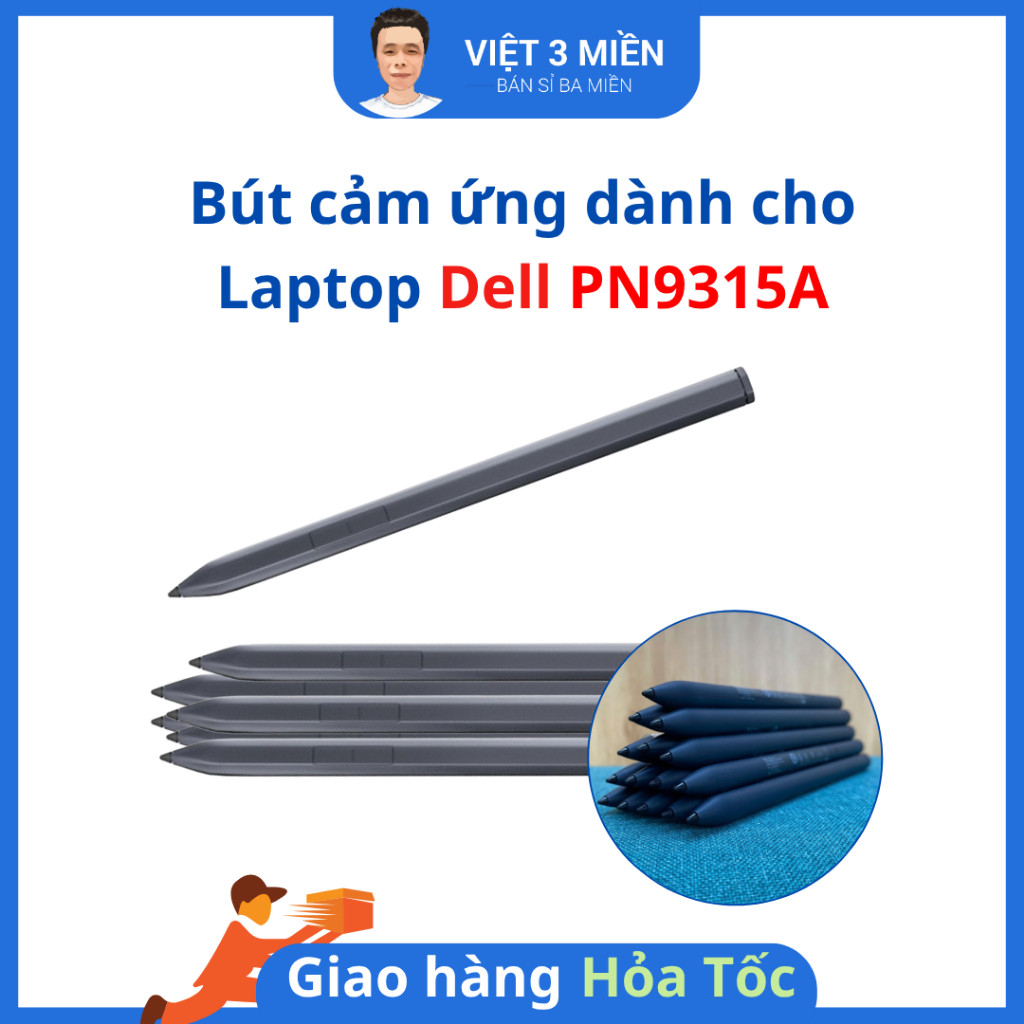 BÚT CẢM ỨNG DELL DÀNH CHO LAPTOP  Dell XPS 2-in-1 PN9315A - Active Pen PN9315A - BẢO HÀNH 1 THÁNG