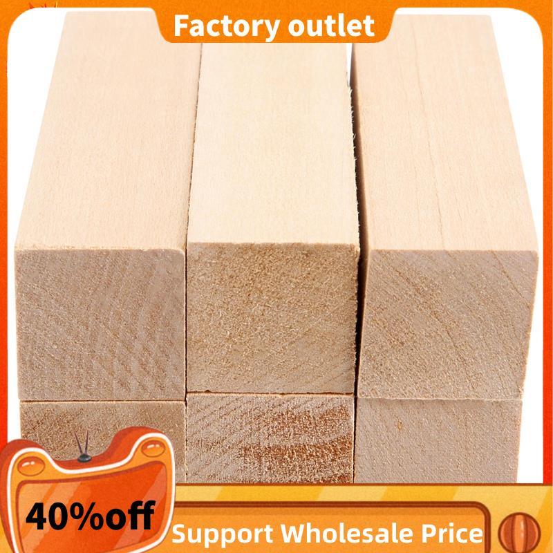 6 Chiếc Basswood Khắc Khối Gỗ Cho Người Mới Bắt Đầu Khắc Sở Thích Bộ DIY Khắc Gỗ