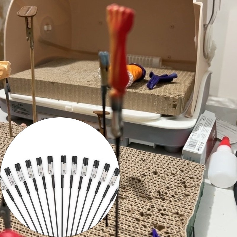 BTM 12 Cái Có Thể Điều Chỉnh Cổ Ngỗng Từ Tính Kẹp Hộp Thép Cho Cửa Hàng Mô Hình Studio Tại Nhà