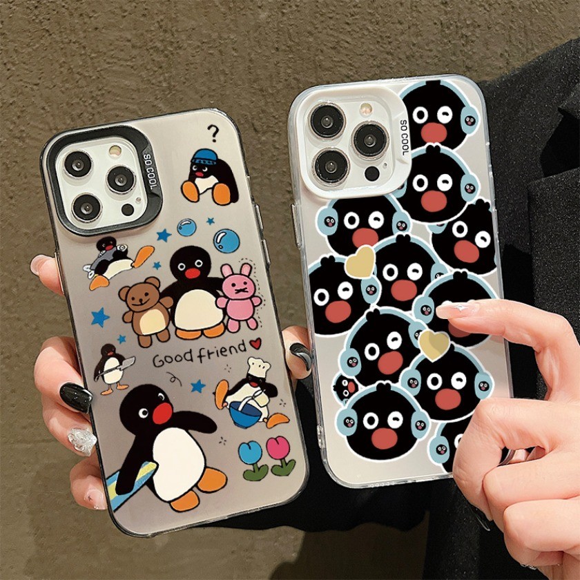 Dành Cho iPhone AIR 7 8 Plus X XR XS Max Ốp Điện Thoại Chống Sốc Penguin Pingu In Matte