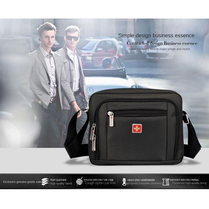 New Men's Bag Large Capacity Storage Military Knife Men's Crossbody Bag Casual Bag101-inch Tablet Co