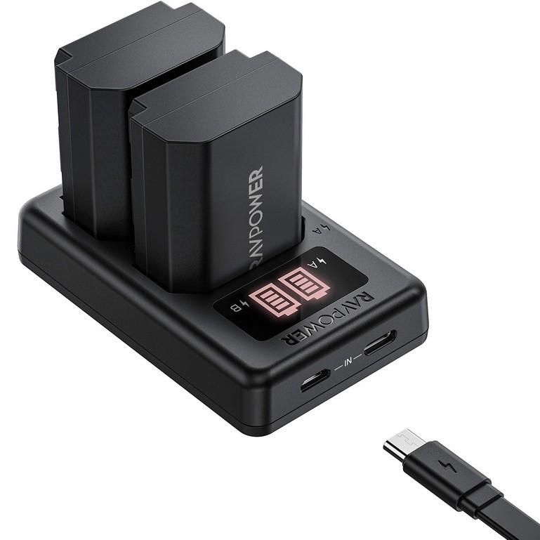 Bộ 2 pin 1 sạc đôi Sony NP-FZ100 dung lượng 2000mah Ravpower