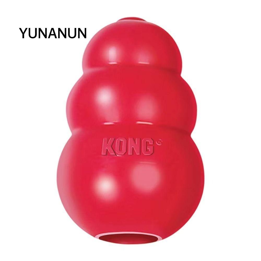 Đồ chơi cho chó YUNAUN Kong, Đồ chơi chó con cổ điển Erratic Bounce Kong, Nhiều kích cỡ Đồ chơi nhai