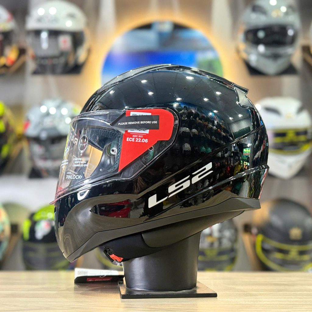 Mũ Fullface LS2 FF353 Đen Bóng Đạt Chuẩn ECE 22.06 Chính Hãng LS2.