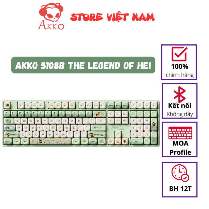 Bàn phím cơ AKKO 5108B The Legend of Hei - chính hãng