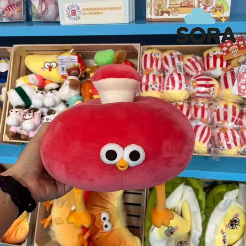 Hàng sẵn có [Chính hãng] Fun Apple Pier Chicken Doll Table Companion Doll Soft Cute Apple Pier Chick