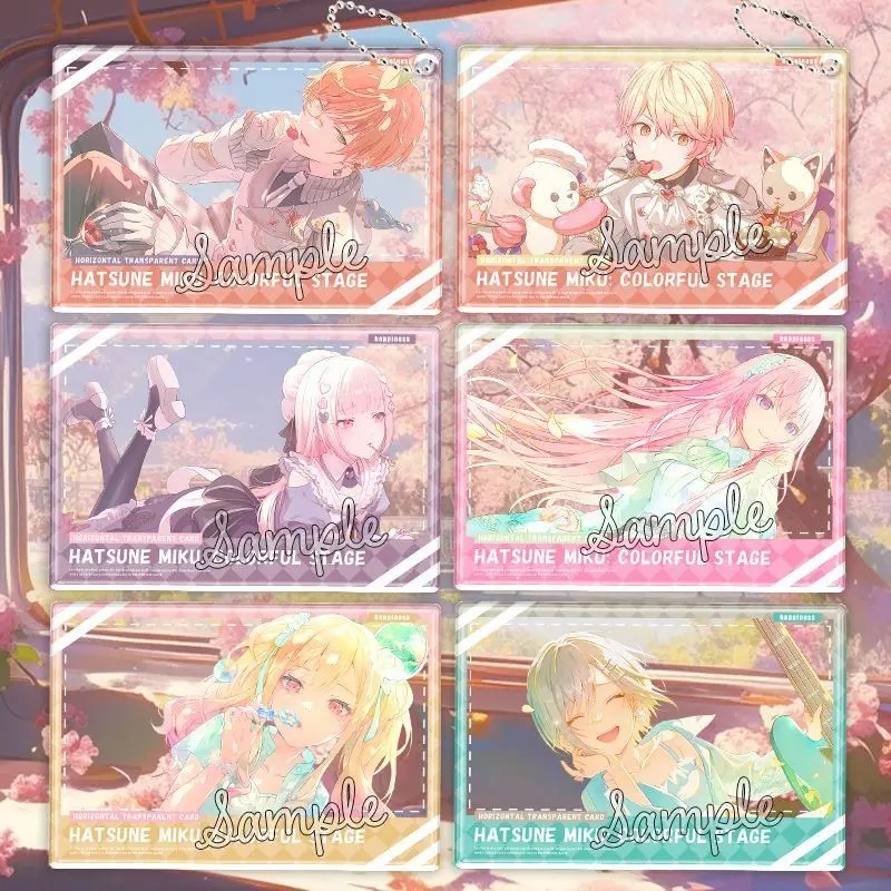Móc khóa Project Sekai PJSK Hatsune Miku Colorful Stage Card trong suốt Acrylic Tenma Tsukasa Mizuki