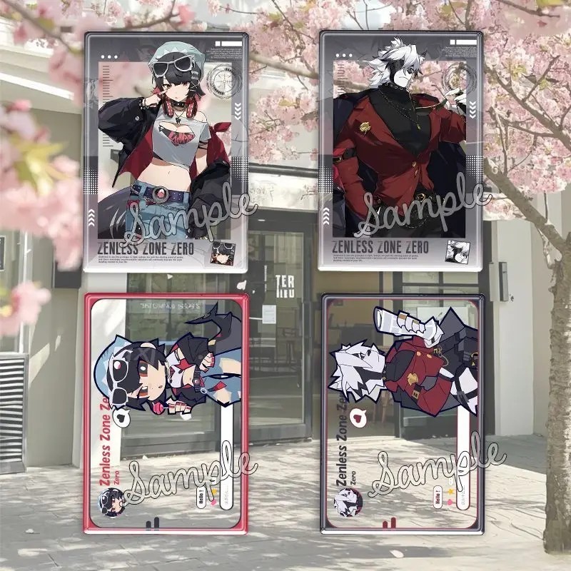 Móc khóa Zenless Zone Zero Card trong suốt Ellen Joe Von Lycaon FamilyMart ZZZ mô hình acrylic phụ k